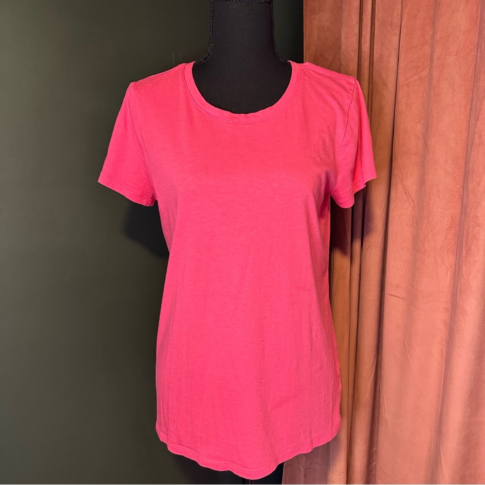 GAP Pink Fitted Short Sleeve Tee